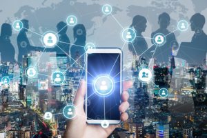 Business network concept. Social networking. Crowd sourcing.